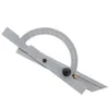 Freessipping 100 * 150 mm Angle Réglable Rotracteur Protracteur en acier inoxydable Angle d'angle outils d'étrier