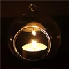 Crystal Glass Hanging Candle Holder Home Wedding Party Dinner Decor Round Air Plant Bubble Crystal Balls