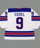 Personnalisé 9 JACK EICHEL 2014 USA Retro Vintage Hockey Maillots Pas Cher Hommes Cousu Sports Uniformes Bon Quanlity Mix Order
