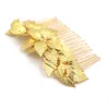 Vintage düğün başlıkları saç aksesuarları altın yaprak gelin saç tarağı kadın saç takıları gelin takı bw-hp831