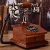 Solid Wood European Telefon Antik Retro Telefon Amerikansk Hem Fast telefon Telefon Haomenyuan