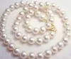 9-10MM NATURAL WHITE SOUTH SEA PEARL NECKLACE 20 INCH 14k GOLD ACCESSORIES