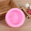 Moon Face Soap Silicone Mögel Fondant Cake Decorating Tools Candle Fimo Chocolate Candy Making Gumpaste mögel YB200365