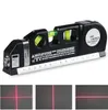 4 i 1 Infraröd Laser Level Cross Line Laser Tape 2.5m Mätning Multipurpose Hand Tool
