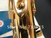 Xinghai XSS-100 Tubo Dritto Sassofono Soprano B Piatto Ottone Placcato Oro Strumenti Musicali Occidentali Bottone Perla Con Custodia