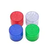 New type cigarette grinder 50mm four layer plastic flat grinder grinder