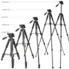 Freeshipping Professional Tripod Portable Pro Aluminium stativkamera står med 3-vägs pan huvud för digital dslr