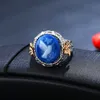 Nowe Women039S Modna moda Srebrna Blue Blue Peace Dove Ring Yiwu Małe akcesoria Whole8534459