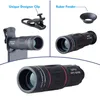 Universal 18x Telescope Stagnification Zoom Mobiltelefon Monoculars Telepo Camera Lens med Clip Stativ för iPhone för Samsung Xiao3938079