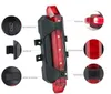 Luzes de bicicleta portátil Super Bright USB Recarregável Bicicleta Bicicleta Tail Taseira Segurança Ciclismo de Aviso leve Lâmpada Taileira da luz traseira