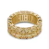 MEN039S 2 LOW GOLD CZ BLING 360 ETERNITY RINGS MICRO PAVE PAVE CUNCO