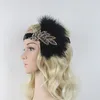 Överdriven paljettfjäder flapper pannband hår smycken Great Gatsby Headdress Wedding Hair Accessories Headpiece6197252