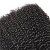 9a Wysokiej jakości naskórki wyrównane włosy Peruwiański Kinky Curly Remy Włosy 3 Wiązki Brazylijskie Surowe Dziewicy Indian Extensions