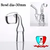 4mm Kalın Kuvars Banger Sigara Aksesuarları Büyük Bowl Canavar Kase XXL Cilalı Eklem 90 Derece 10mm, 14mm, 19mm Kadın Uydurma