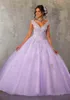 Podwójne paski V Neck Quinceaneara Sukienki balowe Vestidos de Quinceanera Keyhole Back 16 Sukienki długość podłogi DH4067