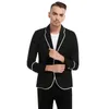 New Blazers Men Jackets Casual Coats Men Fashion Manga longa Turn Down Jaqueta de colarinho macho Soild Slim Fit Coat Blazers Z30