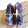 Dream Amethyst Tower Point Bacchetta di ametista fasciata naturale Chakra del terzo occhio Rocce e minerali Cristalli di meditazione Boho Boho Altare Regalo Caldo