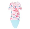 Newborn Baby Sleep Bag Хвост Русалки Носимое Одеяло С Длинным Рукавом Ночная Рубашка для Младенца Милый Спальный Мешок