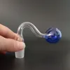 Thick Pyrex Oil Burner Hand Pipes for Smoking Tobacco Clear Glass Tube Water Bong Dab Rigs