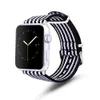 Para Apple Watch banda Rainbow Nylon Band Design Nylon Fabrics Correa Serie 6/5/4/3/2/1 Hebilla clásica de acero inoxidable envío gratis