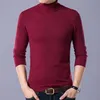 2017 Casual Meio Turtleneck Camisola Homens Brand-Roupas Novo Clássico Pullovers Masculino Top Quality