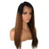 360 full lace human hair wigs Pre Plucked 150% Density Brazilian Remy Hair ombre color T 1B/4 straight human hair Wig