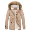 2018 nouveaux parkas hommes automne hiver fermeture éclair longue veste en coton hommes manteau à capuche mode 3 couleurs coupe-vent mâle manteau #0726 A #733