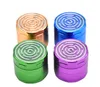 Metal smoke grinder diameter 63mm four layer unique thread thread creative cigarette lighter