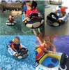 baby inflatable swim seat ring Cartoon plane car shape swimming rings inflant floating riding toy kids swim pool mattress raft