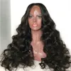 Body Wave HD Lace Frontal Wig Pre Plocked 180% 250% Densitet 360 Front Human Hair Wigs för Black Women 16Inch Diva1