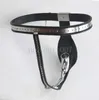Omdesignad inbyggd bur rostfritt stål Male Chastity Belt Device Tube Plug New #R54