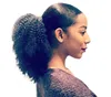 120g Kobiety Ponytail Hair Extensions Afro Kinky Kręcone Włosy Ponytail Hairpiece Łatwe Sznurki Ponytails Kawałki Buns Peruca 5Colors