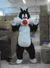2018 fantasia de mascote de gato Sylvester de alta qualidade tamanho adulto fantasia de mascote de gato Sylvester 3145