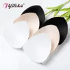 1Pair / LOT NYHET 2021Women Intimates BH Accessoarer Triangel Svamp Baddräkt Pad Breast Chest Enhancers Foam Bra Tryck upp insatser