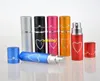 10 stks / partij 5ml Draagbare parfumspuitfles Point Drill Love lege parfumfles make-up container spuitflessen