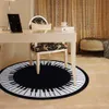 1 szt. Okrągłe fortepianowe dywaniki w stylu europejskim pomieszczenie do nauki dywan antislip sypialnia dywan5719605