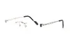 mode attitud solglasögon för män unisex buffel horn glasögon mens kvinnor sport rimless solglasögon silver guld metall ram glasögon