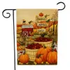 Halloween Thanksgiving Christmas Decorations Flag de jardin bienvenue automne tombe Pumpkin Dravages de jardin suspendu à la maison décora8190621