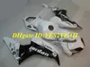 Kit de carénage de moto exclusif pour Honda CBR1000RR 06 07 CBR 1000RR 2006 2007 CBR1000 ABS Blanc noir Ensemble de carénages + Cadeaux HH44