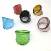 6PCS Fashion Glass Ring 17-19MM Netted Glass Ring Mix