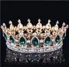 Vintage Barock Königin König Braut Tiara Krone für Frauen Kopfschmuck Abschlussball Braut Hochzeit Tiaras und Kronen Haarschmuck Zubehör