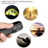 1500LUMENS T6 Zoom Tactical Wojskowa latarka Latarka 3 Tryby Przenośne Wodoodporna Mini Latarka Lampa Latarnia Kolarstwo Camping Light Lampa