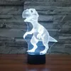 3D-standaard Dinosaurus Nacht Llight voor Kinderen Gift Home Decor Touch Switch Led Lamp Slaapkamer Slapen Kerstdecoratie # R87