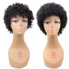 Parrucche Parrucche afro alla moda per donna Parrucca sintetica regolabile corta afro crespa riccia marrone Cosplay