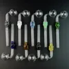 Skull Glass Pipe Multi-Color Pyrex Нефтегарный горелка для горелки Стеклянные Трубы для курения Новые Прибывания Цвет Случайно Отправить SW21