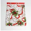 36*180cm Christmas Tablecloth Decorative Xmas Santa Claus Tapestry Poinsettia Table Runner Dropshipping Sep28