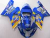 7GIFTS FAIRING KIT FÖR SUZUKI GSXR600 GSXR750 2004 2005 Gul Blå GSXR 600 750 K4 K5 Fairings QW23