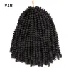 8 cali szydełkowe warkocze Ombre wiosna Twist Hair Kanekalon włosy syntetyczne doczepiane warkocze 110 g/paczka dla kobiet