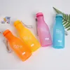 Chaleira de plástico à prova de vazamento inquebrável, cores doces, 550ml, bpa, garrafa de água portátil para viagens, yoga, corrida, camping2950379