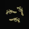 141pcs Zinc Alloy Charms Antique Bronze Plated pistol gun Charms for Jewelry Making DIY Handmade Pendants 22*12mm